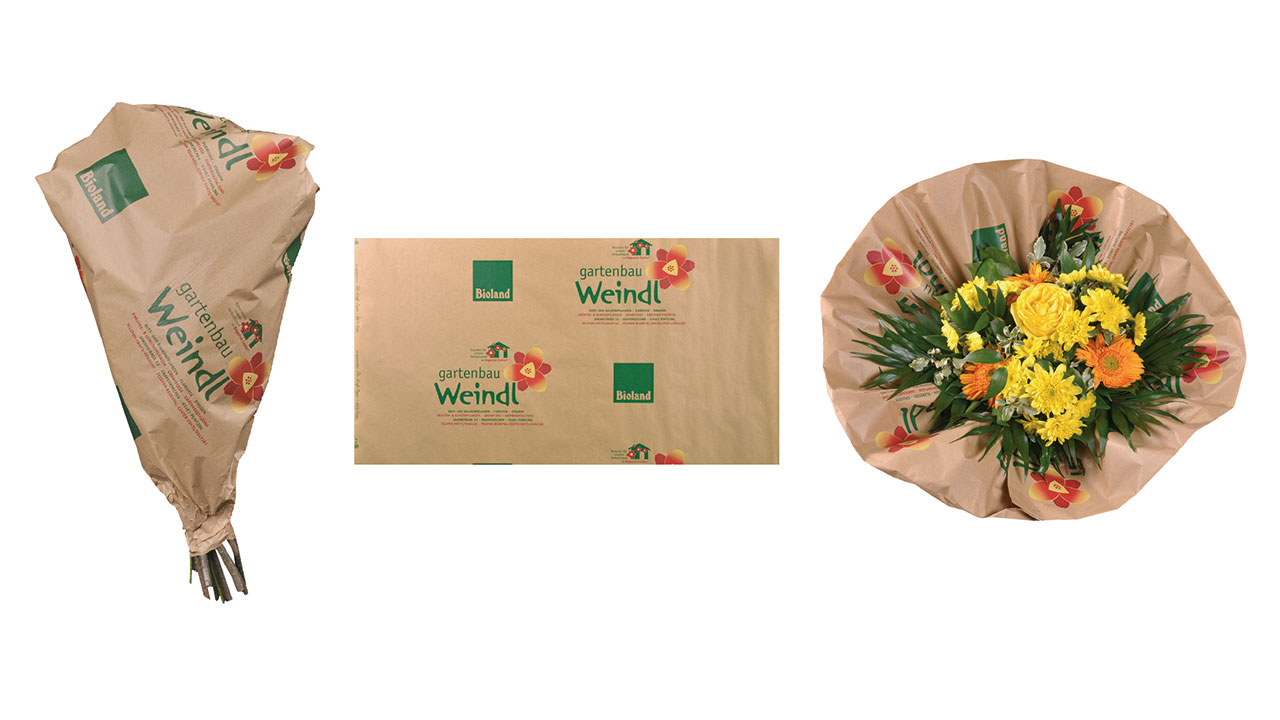 Streudruck auf recyling Papier